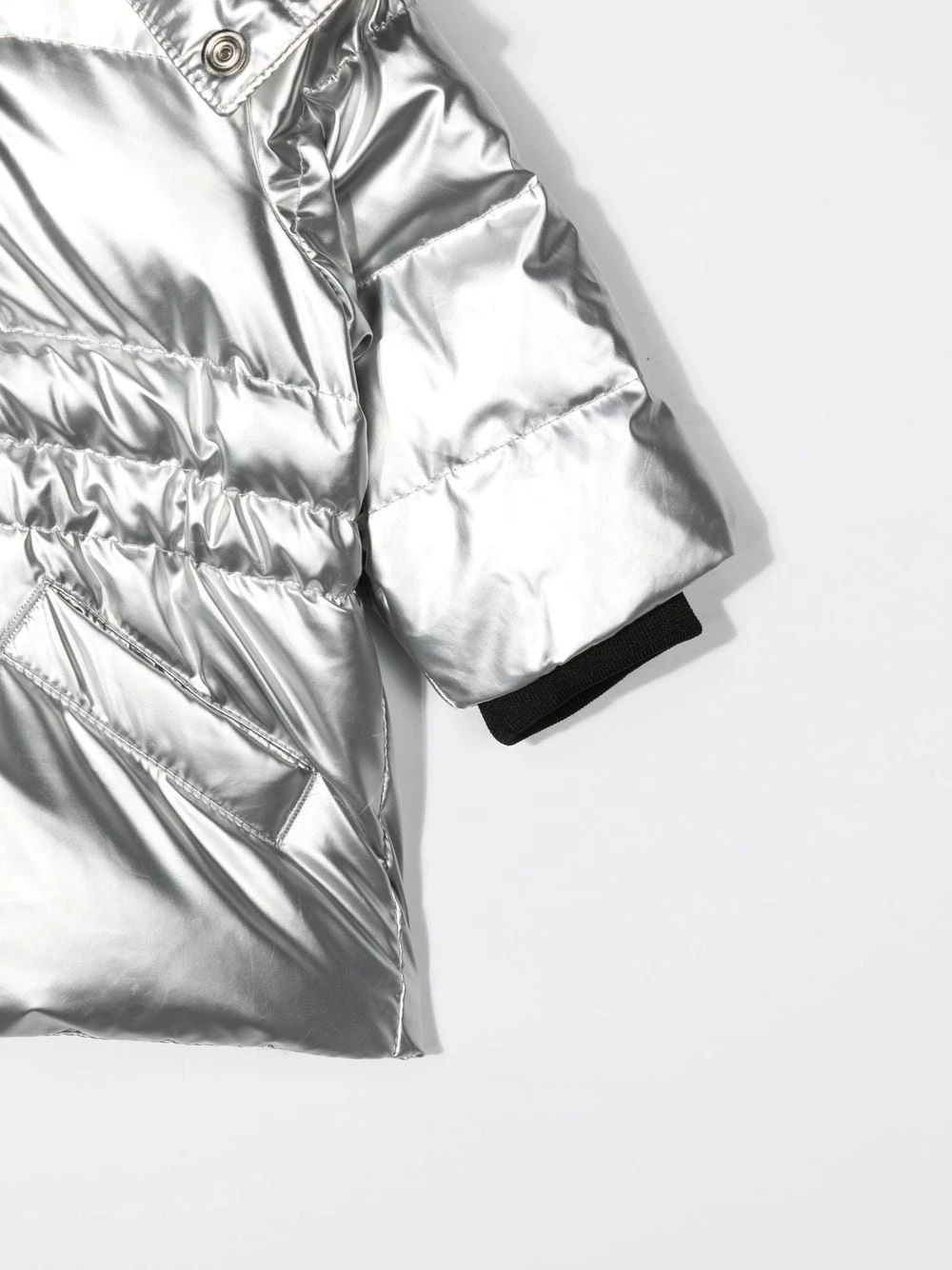 Børn Givenchy Kids Frakke Med Hætte Og Metallisk Effekt 3 Børn Givenchy Kids Frakke Med Hætte Og Metallisk Effekt - Image 3