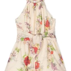 Stella shop 6 Børn ZIMMERMANN Kids Playsuit Med Halterneck Og Blomstret Tryk