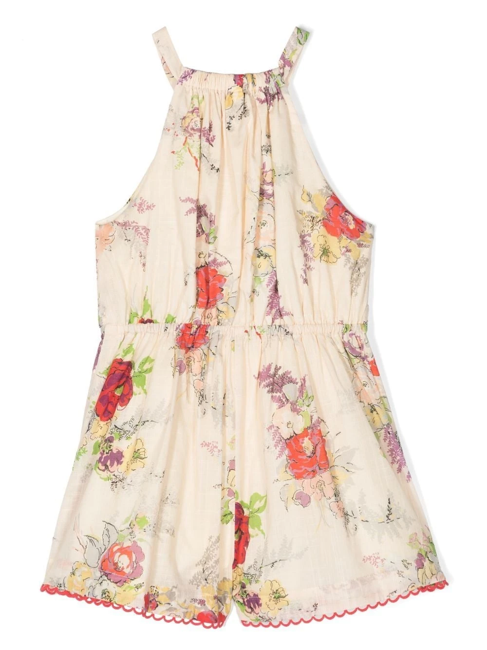 Børn ZIMMERMANN Kids Playsuit Med Halterneck Og Blomstret Tryk 2 Børn ZIMMERMANN Kids Playsuit Med Halterneck Og Blomstret Tryk - Image 2