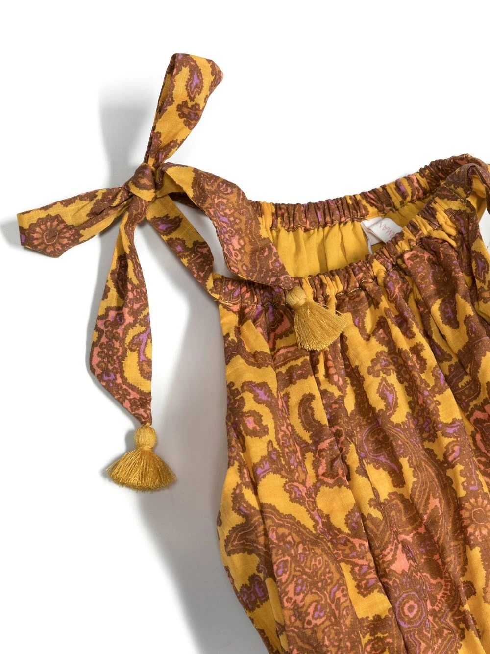 Børn ZIMMERMANN Kids Playsuit Med Paisleytryk Og Bindedetalje 3 Børn ZIMMERMANN Kids Playsuit Med Paisleytryk Og Bindedetalje - Image 3