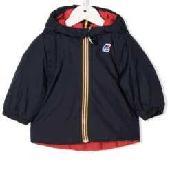 Børn K Way Kids Dynejakke Med Lynlås Og Logomærke