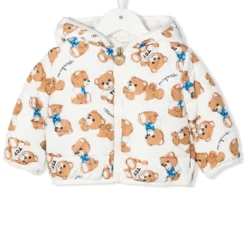 Børn Moschino Kids Dunjakke Med Logotryk