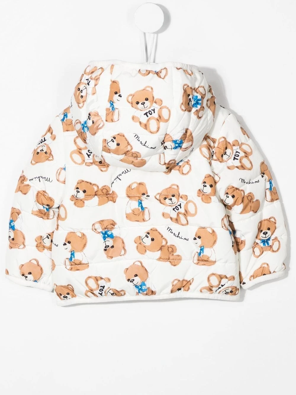 Børn Moschino Kids Jakke Med Hætte Og Bamsetryk 2 Børn Moschino Kids Jakke Med Hætte Og Bamsetryk - Image 2