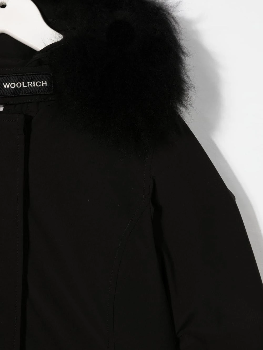 Børn Woolrich Kids Frakke Med Hætte Med Imiteret Pels 3 Børn Woolrich Kids Frakke Med Hætte Med Imiteret Pels - Image 3