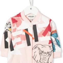 Børn Kenzo Kids Bomberjakke Med Logotryk