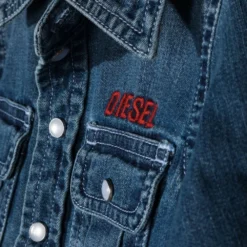 Børn Diesel Kids Denimjakke Med Broderet Logo -Stella shop 18808720 40881292 1000