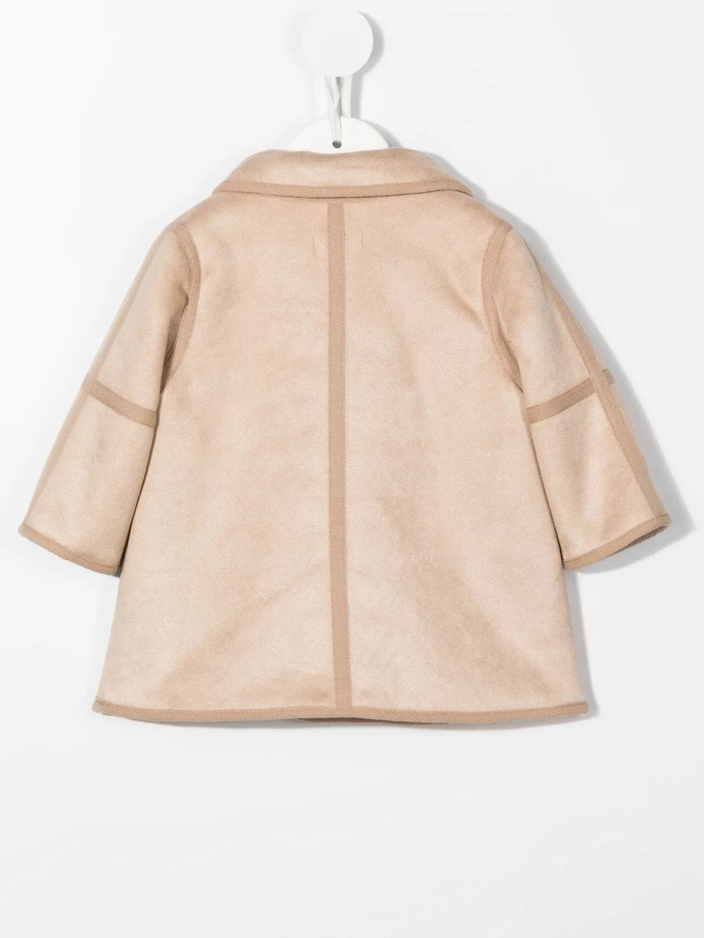 Børn Chloé Kids Dobbeltradet Frakke Med Krave 2 Børn Chloé Kids Dobbeltradet Frakke Med Krave - Image 2