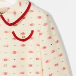 Børn Gucci Kids Dobbeltradet Jakke Med Monogram-mønster -Stella shop 18892069 41358636 1000