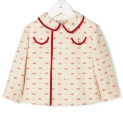 Børn Gucci Kids Dobbeltradet Jakke Med Monogram-mønster
