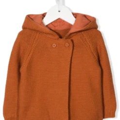 Børn Stella McCartney Kids Jakke I Kraftig Strik Med Hætte