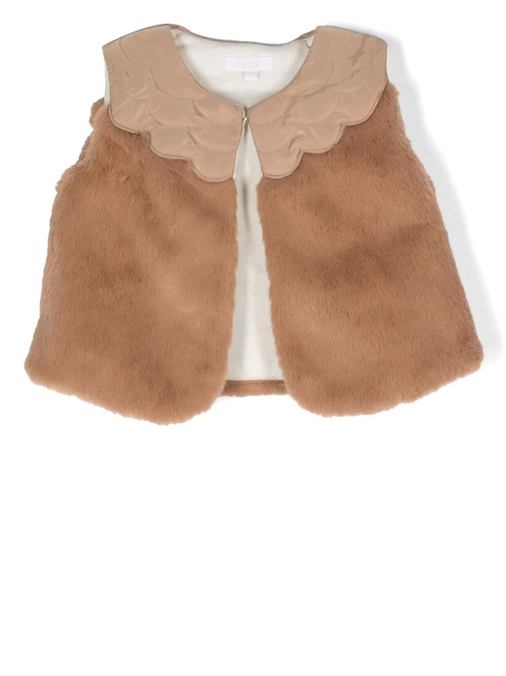 Børn Chloé Kids Vest Med Takket Krave 1 Børn Chloé Kids Vest Med Takket Krave