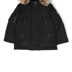 Børn Ralph Lauren Kids Polstret Frakke I Imiteret Pels