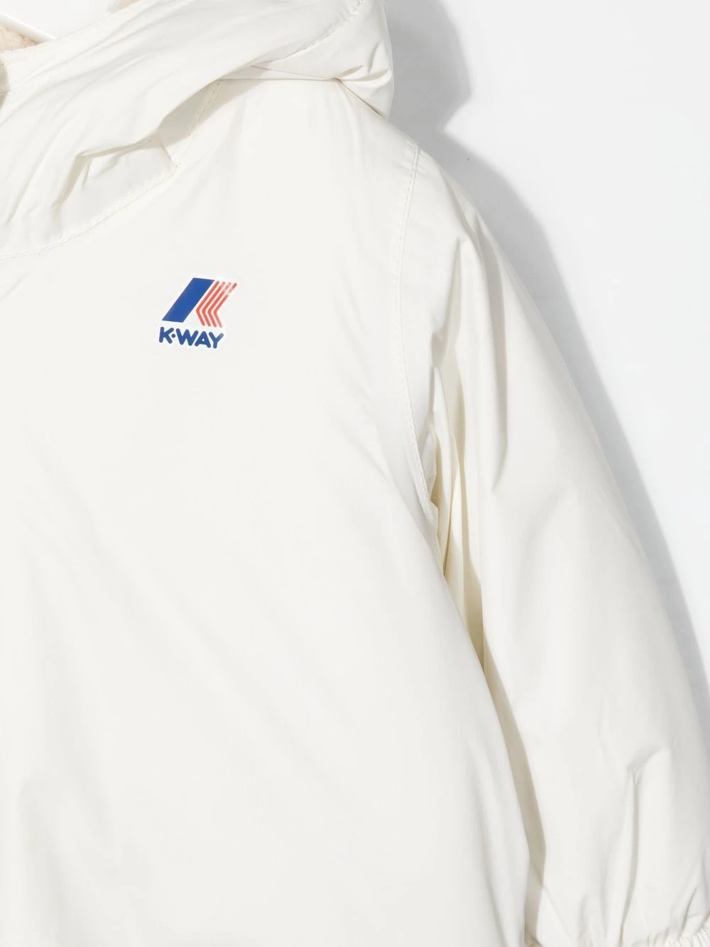 Børn K Way Kids Jakke Med Hætte Og Logotryk 3 Børn K Way Kids Jakke Med Hætte Og Logotryk - Image 3