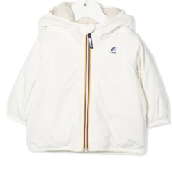 Børn K Way Kids Jakke Med Hætte Og Logotryk