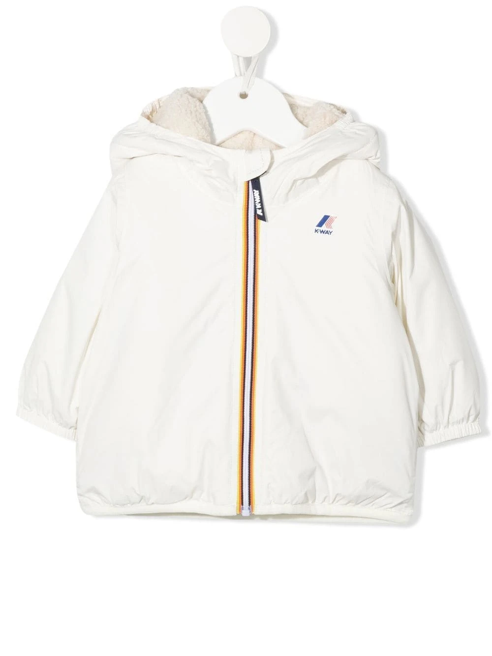 Børn K Way Kids Jakke Med Hætte Og Logotryk 1 Børn K Way Kids Jakke Med Hætte Og Logotryk