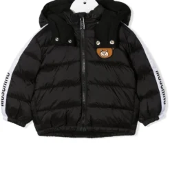 Børn Moschino Kids Dunjakke Med Bamsemærke