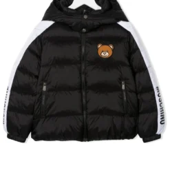 Børn Moschino Kids Dynejakke Med Bamsemotiv