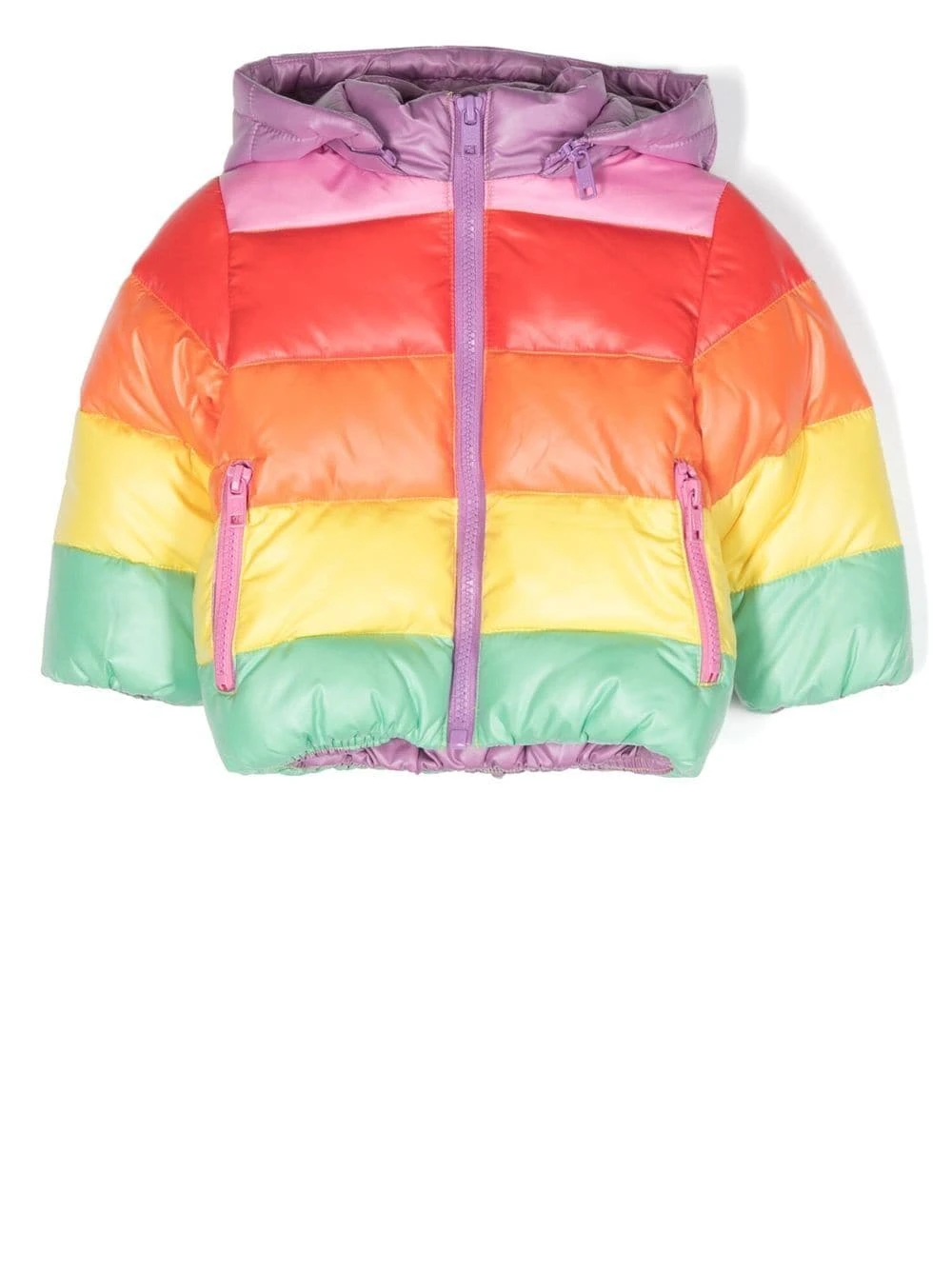 Børn Stella McCartney Kids Dynejakke Med Colourblocking Og Panel 1 Børn Stella McCartney Kids Dynejakke Med Colourblocking Og Panel