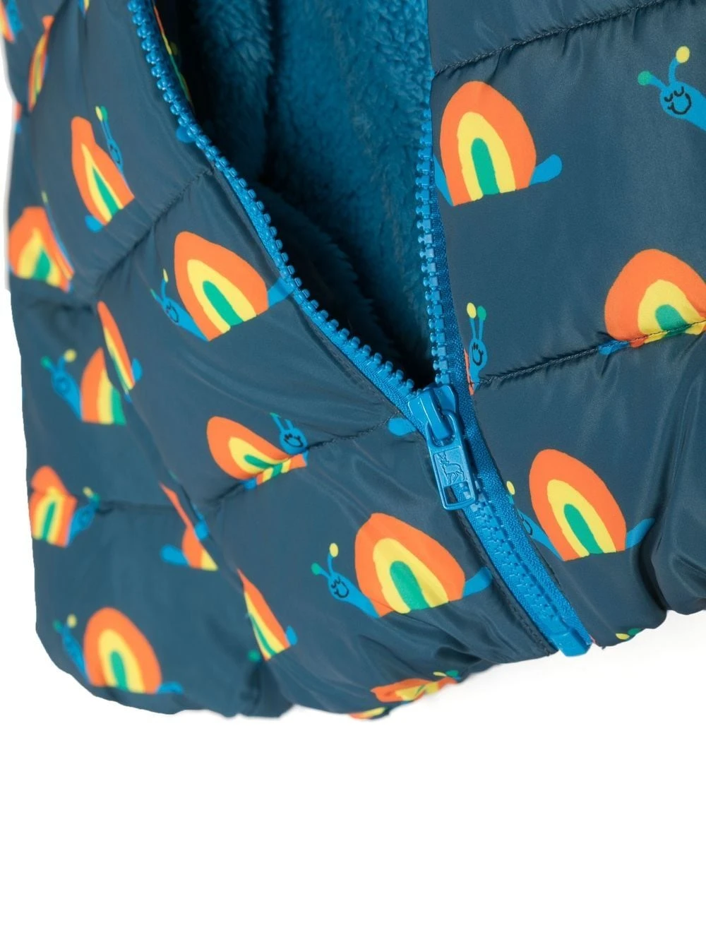 Børn Stella McCartney Kids Dynejakke Med Hætte Og Motiv 3 Børn Stella McCartney Kids Dynejakke Med Hætte Og Motiv - Image 3