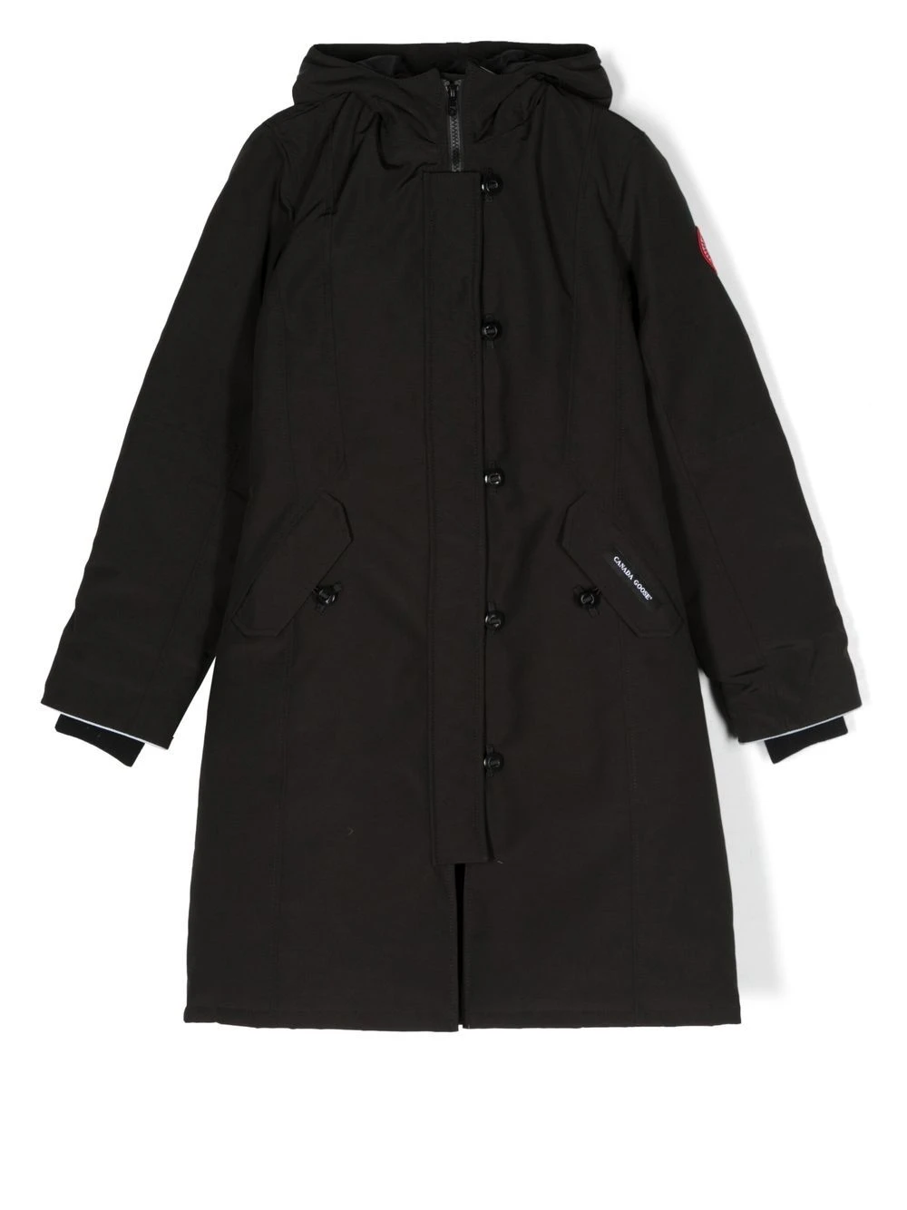 Børn Canada Goose Kids Brittania Parka Med Knapper 1 Børn Canada Goose Kids Brittania Parka Med Knapper