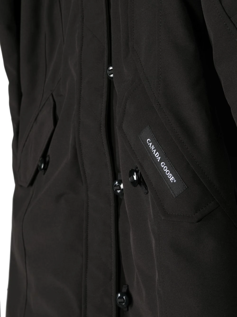 Børn Canada Goose Kids Brittania Parka Med Knapper 3 Børn Canada Goose Kids Brittania Parka Med Knapper - Image 3