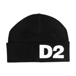 Børn Dsquared2 Kids Strikket Hue Med Logotryk