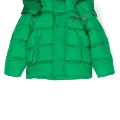 Børn Dsquared2 Kids Dynejakke Med Logotryk Og Hætte