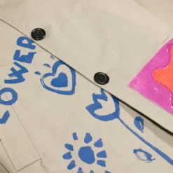 Børn Marni Kids Frakke Med Knapper Og Skitsetryk -Stella shop 19134087 42652040 1000