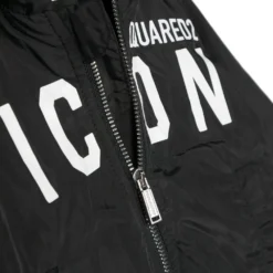 Børn Dsquared2 Kids Vindjakke Med Hætte Og Icon-logotryk -Stella shop 19134607 44340068 1000