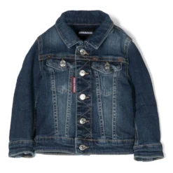 Børn Dsquared2 Kids Enkeltradet Denimjakke