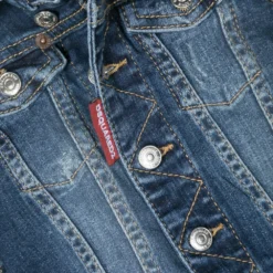 Børn Dsquared2 Kids Enkeltradet Denimjakke 5 Børn Dsquared2 Kids Enkeltradet Denimjakke -Stella shop 19134651 44337889 1000
