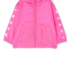 Børn Marni Kids Jakke Med Logotryk Og Lynlås