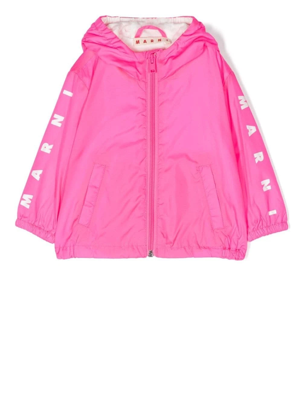 Børn Marni Kids Jakke Med Logotryk Og Lynlås 1 Børn Marni Kids Jakke Med Logotryk Og Lynlås