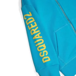 Børn Dsquared2 Kids Bomberjakke Med Logotryk Og Lynlås -Stella shop 19135462 44174164 1000