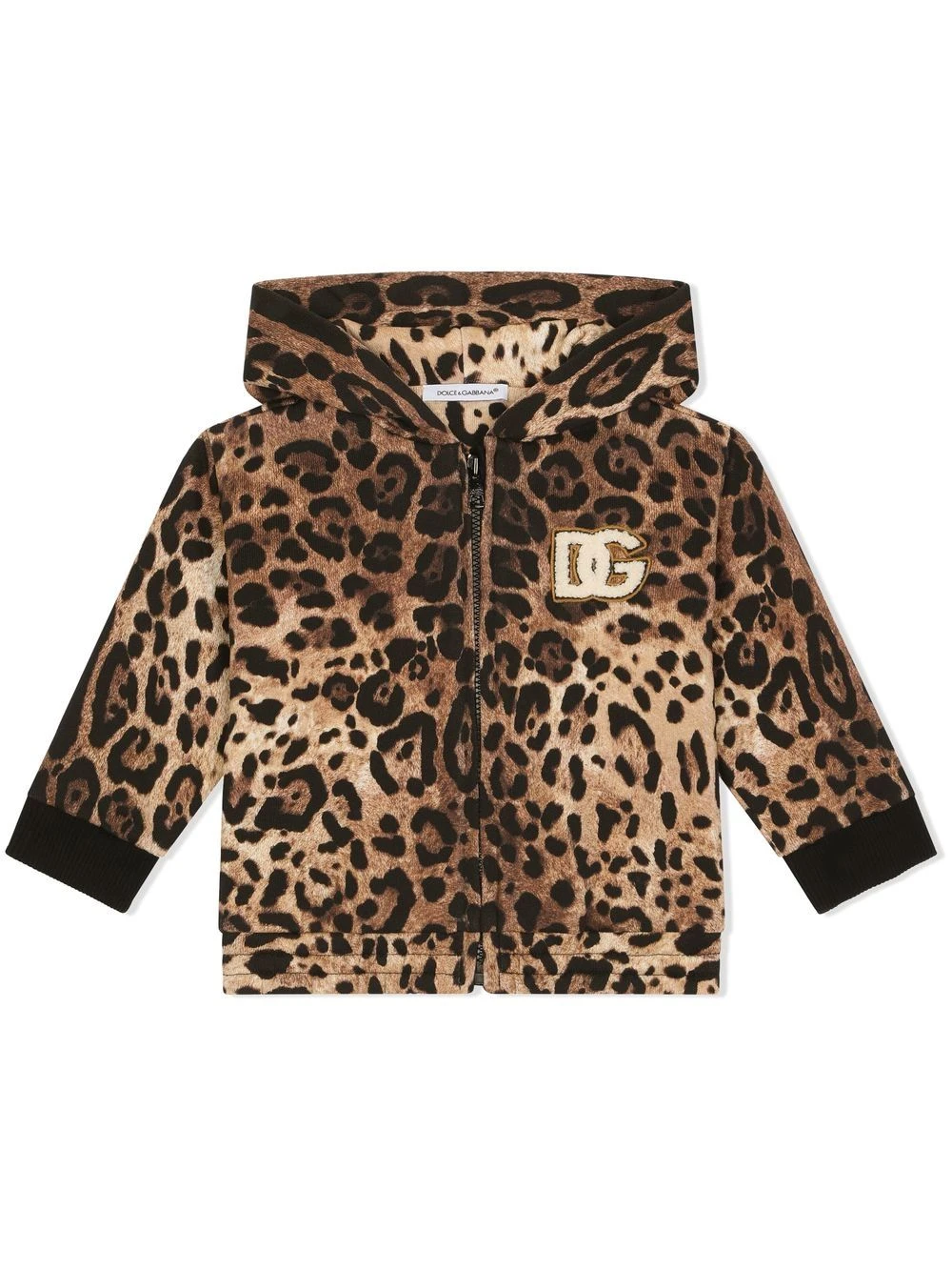 Børn Dolce & Gabbana Kids Hættetrøje Med Dyretryk 1 Børn Dolce & Gabbana Kids Hættetrøje Med Dyretryk