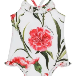 Børn Dolce & Gabbana Kids Badedragt Med Blomstertryk