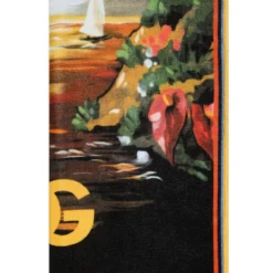 Børn Dolce & Gabbana Kids Badehåndklæde Med Logotryk