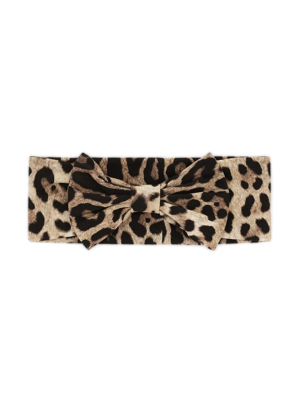 Børn Dolce & Gabbana Kids Leopard-print Bow-detail Headband 1 Børn Dolce & Gabbana Kids Leopard-print Bow-detail Headband