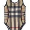 Børn Burberry Kids Kontrast-ternet Badedragt