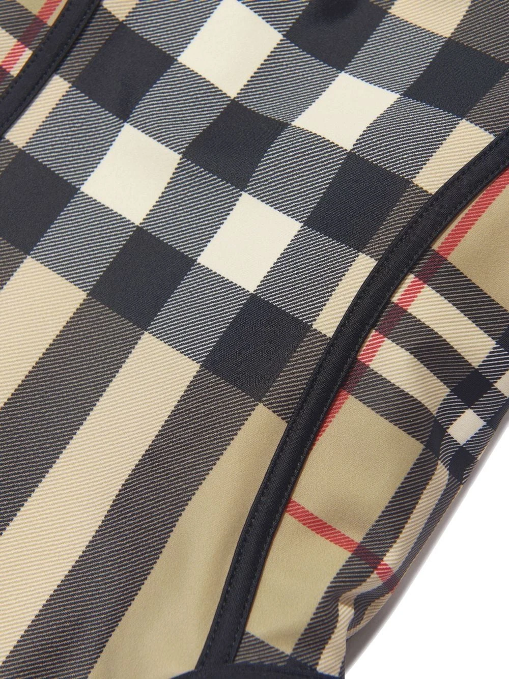 Børn Burberry Kids Kontrast-ternet Badedragt 3 Børn Burberry Kids Kontrast-ternet Badedragt - Image 3