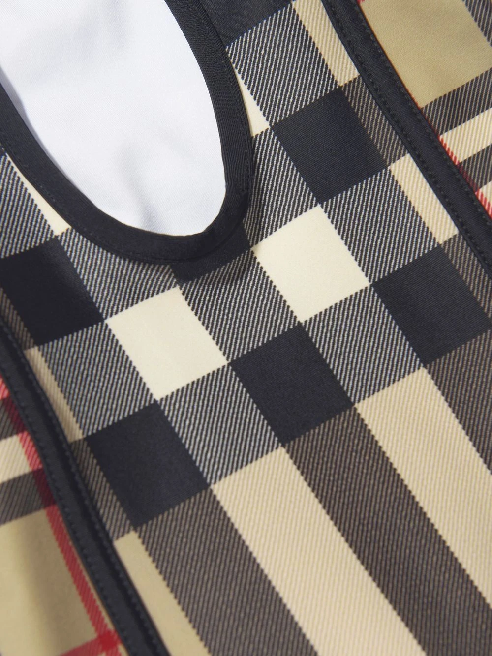 Børn Burberry Kids Kontrast-ternet Badedragt 4 Børn Burberry Kids Kontrast-ternet Badedragt - Image 4