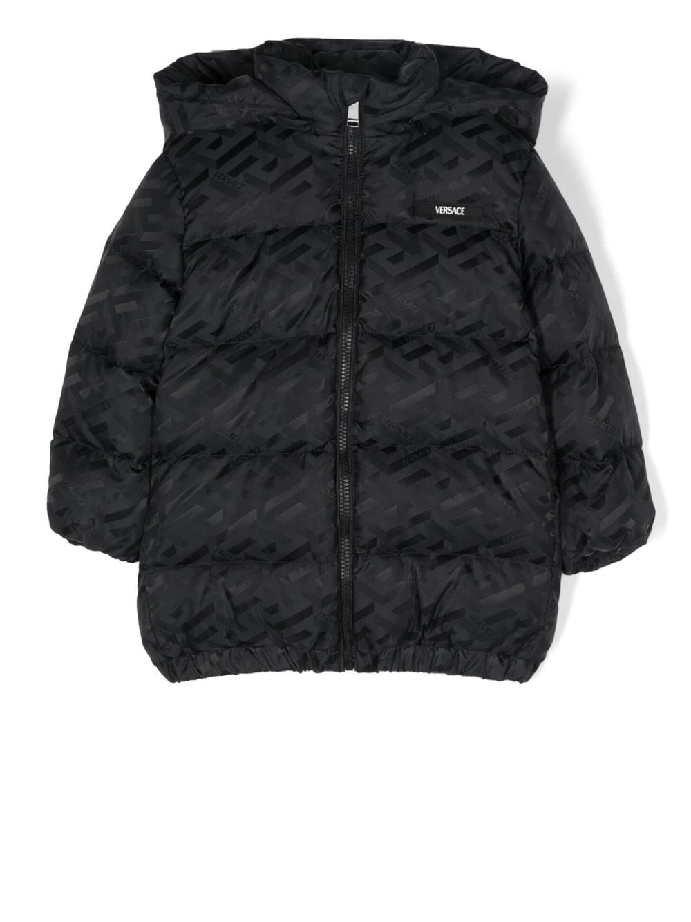 Børn Versace Kids Dunjakke Med Greca-tryk 1 Børn Versace Kids Dunjakke Med Greca-tryk