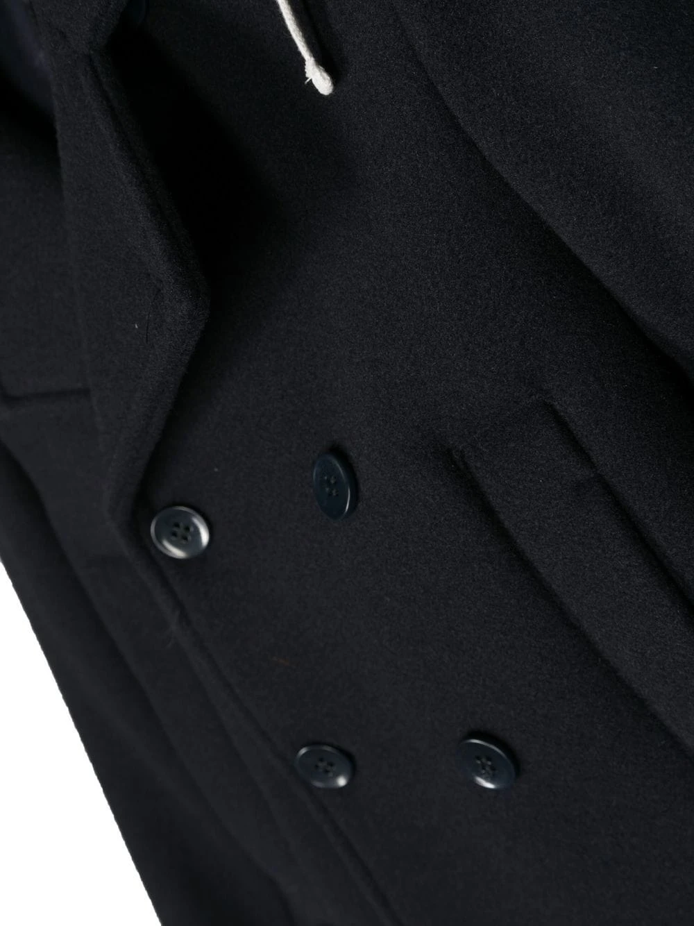 Børn Paolo Pecora Kids Dobbeltradet Frakke Med Hætte 3 Børn Paolo Pecora Kids Dobbeltradet Frakke Med Hætte - Image 3