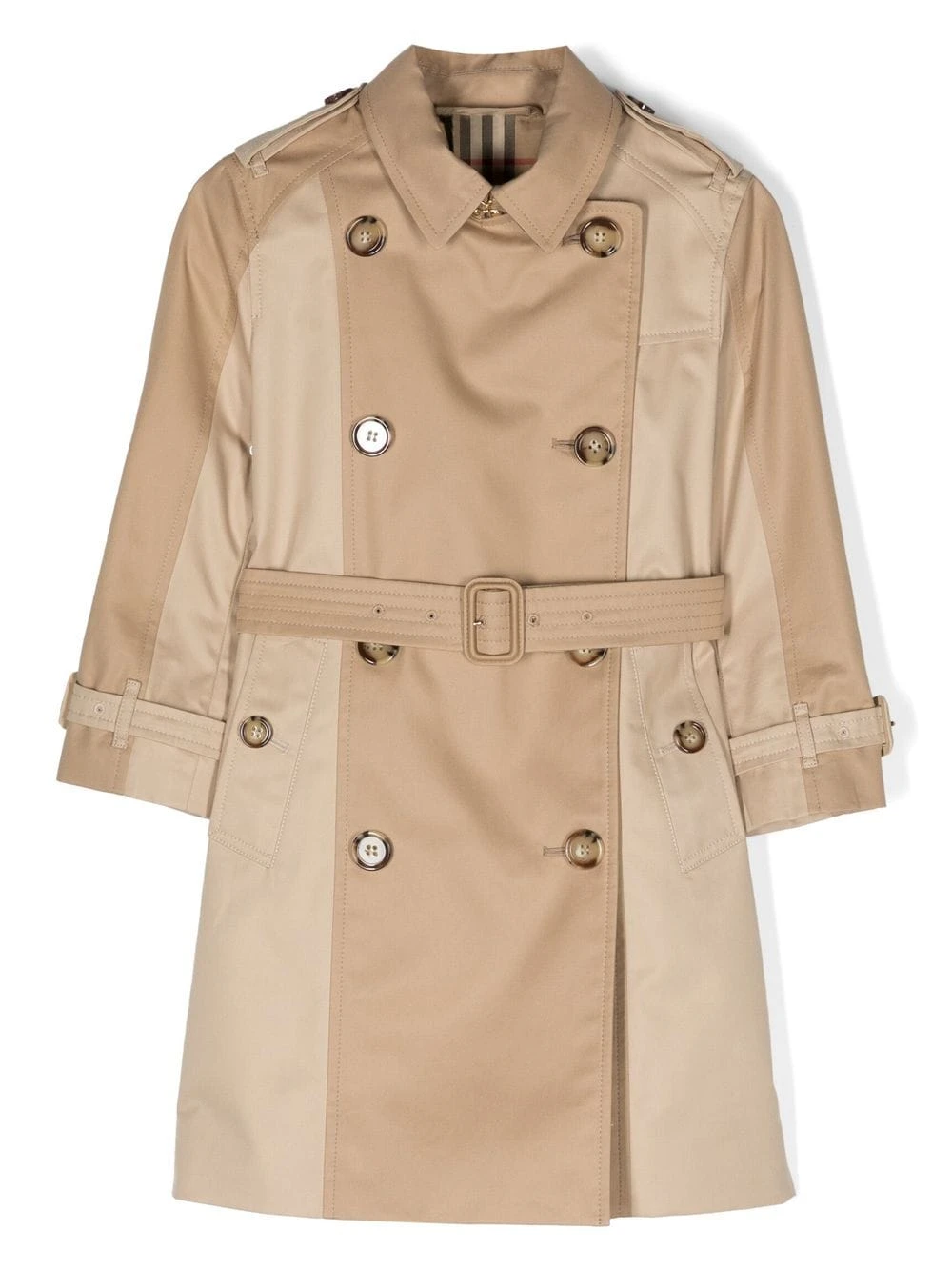 Børn Burberry Kids Trenchcoat Med Bælte 1 Børn Burberry Kids Trenchcoat Med Bælte