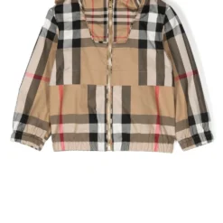 Børn Burberry Kids Ternet Wilbur Jakke Med Hætte