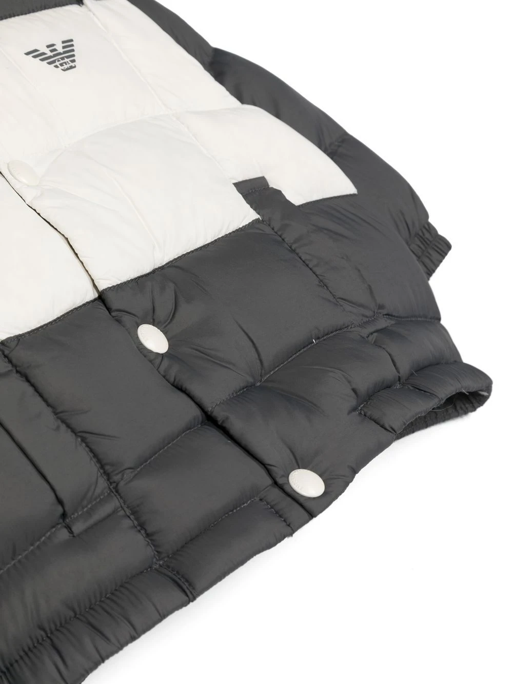 Børn Emporio Armani Kids Tofarvet Jakke Med Hætte 3 Børn Emporio Armani Kids Tofarvet Jakke Med Hætte - Image 3