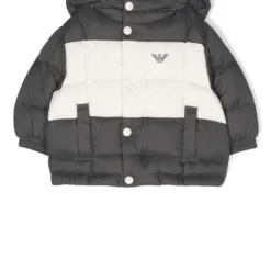 Børn Emporio Armani Kids Tofarvet Jakke Med Hætte