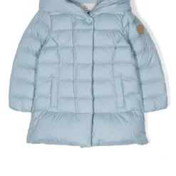 Børn Woolrich Kids Dunfrakke Med Logomærke