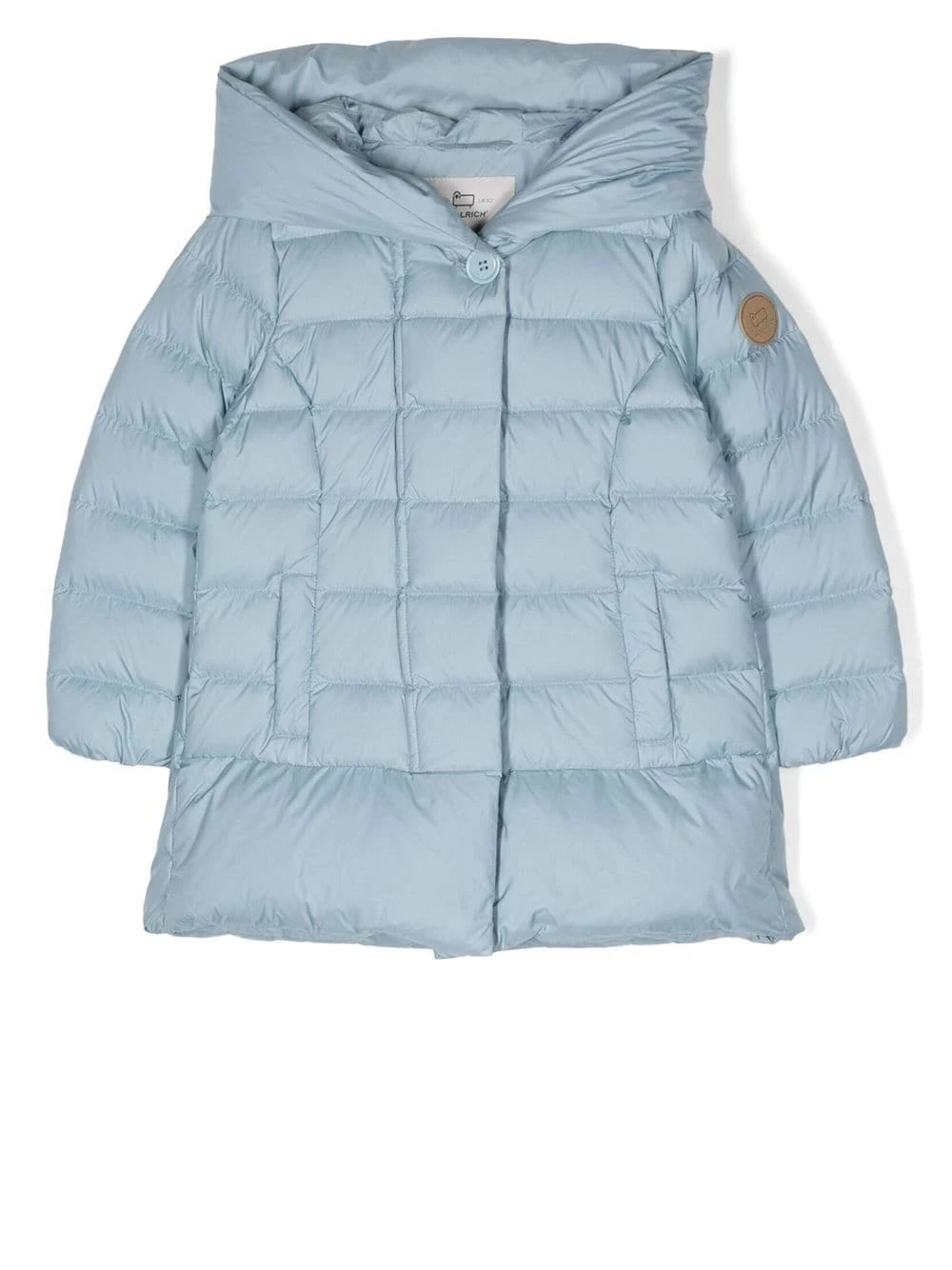 Børn Woolrich Kids Dunfrakke Med Logomærke 1 Børn Woolrich Kids Dunfrakke Med Logomærke