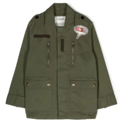 Børn Zadig & Voltaire Kids Militærfrakke Med Logomærke